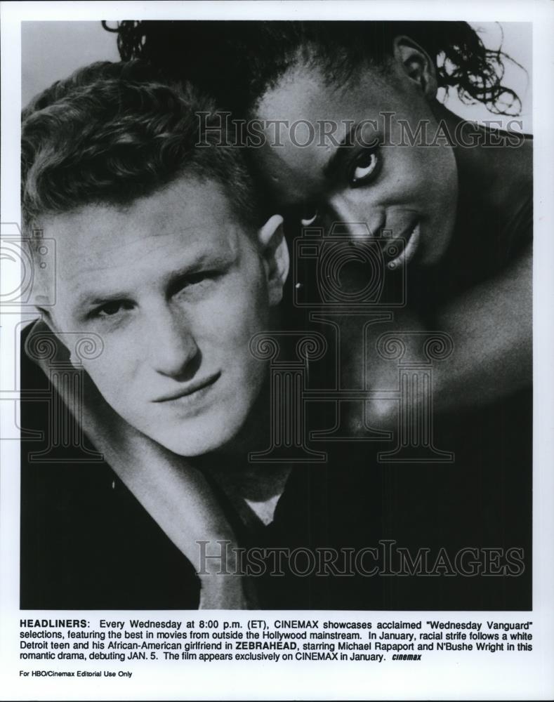 1994 Press Photo Michael Rapaport & N'Bushe Wright in Zebrahead - cvp27562 - Historic Images