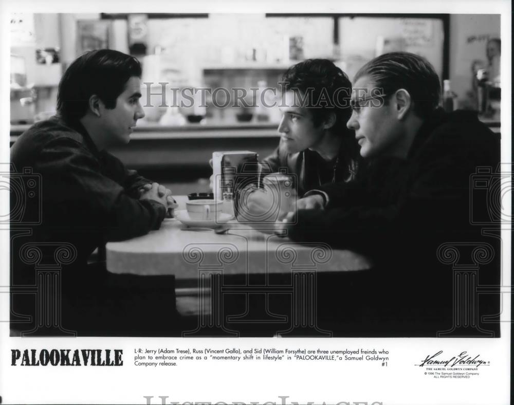 1996 Press Photo Adam Trese, Vincent Gallo, William Forsythe in Palookaville - Historic Images