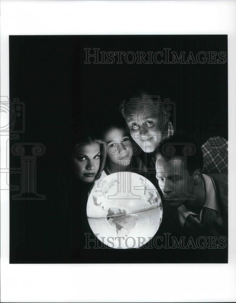 Press Photo John Lithgow Kristen Johnston French Stewart Joseph Gordon-Levitt - Historic Images