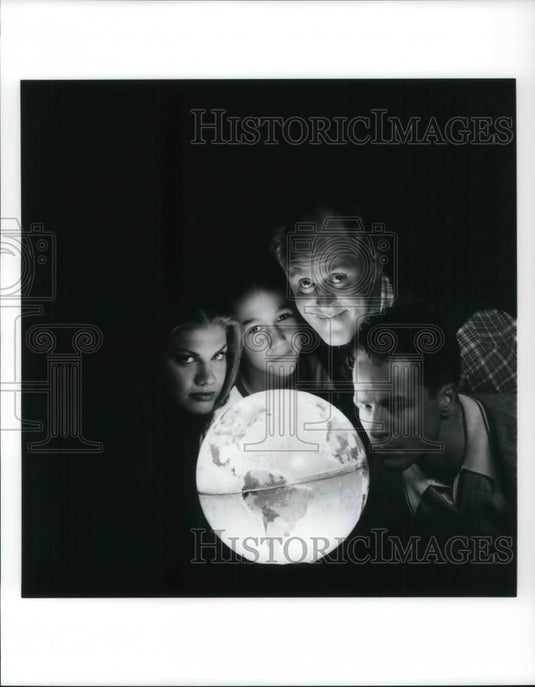 Press Photo John Lithgow Kristen Johnston French Stewart Joseph Gordon-Levitt - Historic Images