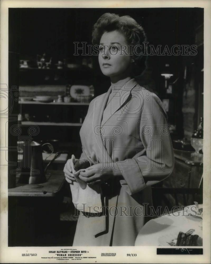 Press Photo Susan Hayward stars in Woman Obsessed - cvp21280 - Historic Images