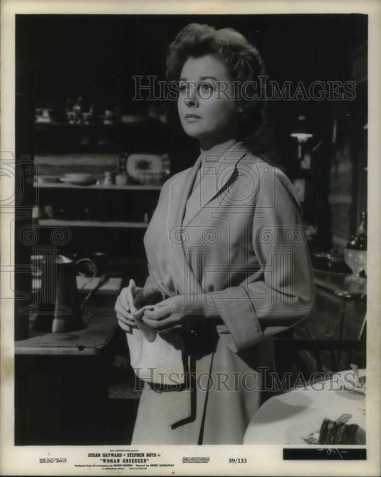 Press Photo Susan Hayward stars in Woman Obsessed - cvp21280 - Historic Images