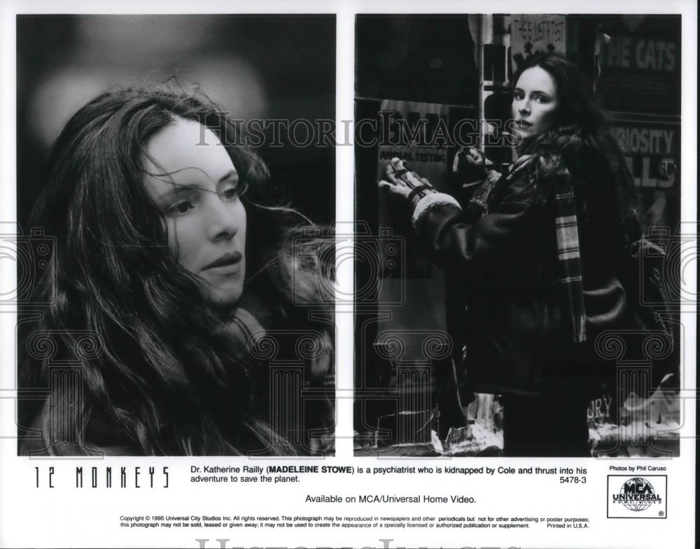 1995 Press Photo Madeline Stowe in 12 Monkeys - cvp23026 - Historic Images