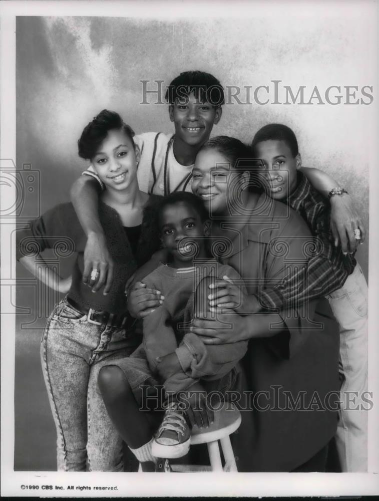 1990 Press Photo Nell Carter, Dante Beze, Marlon Taylor in You Take the Kids - Historic Images