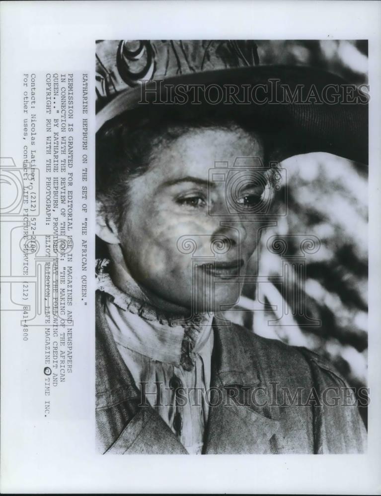 1987 Press Photo Katharine Hepburn in The African Queen - cvp22116 - Historic Images