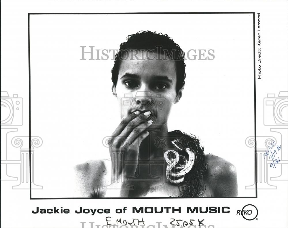 1995 Press Photo Jackie Joyce of MOUTH MUSIC - cvp26135 - Historic Images