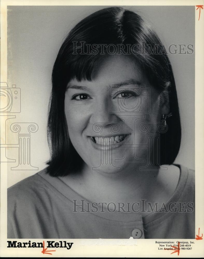 1993 Press Photo Comedian Marian Kelly - cvp26989 - Historic Images