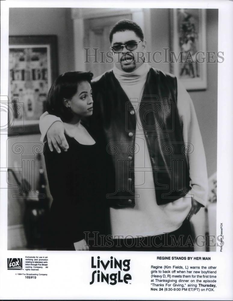 1995 Press Photo Kim Fields &amp; Heavy D in Living Single - cvp21347 - Historic Images
