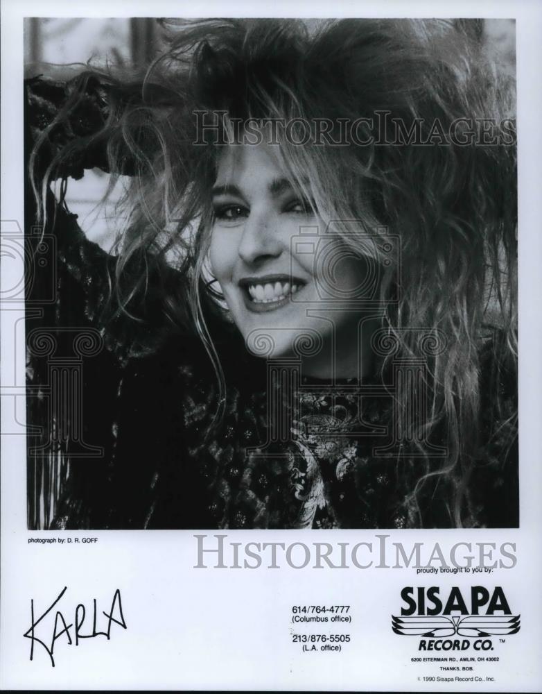 1991 Press Photo Musician Karla - cvp25930 - Historic Images