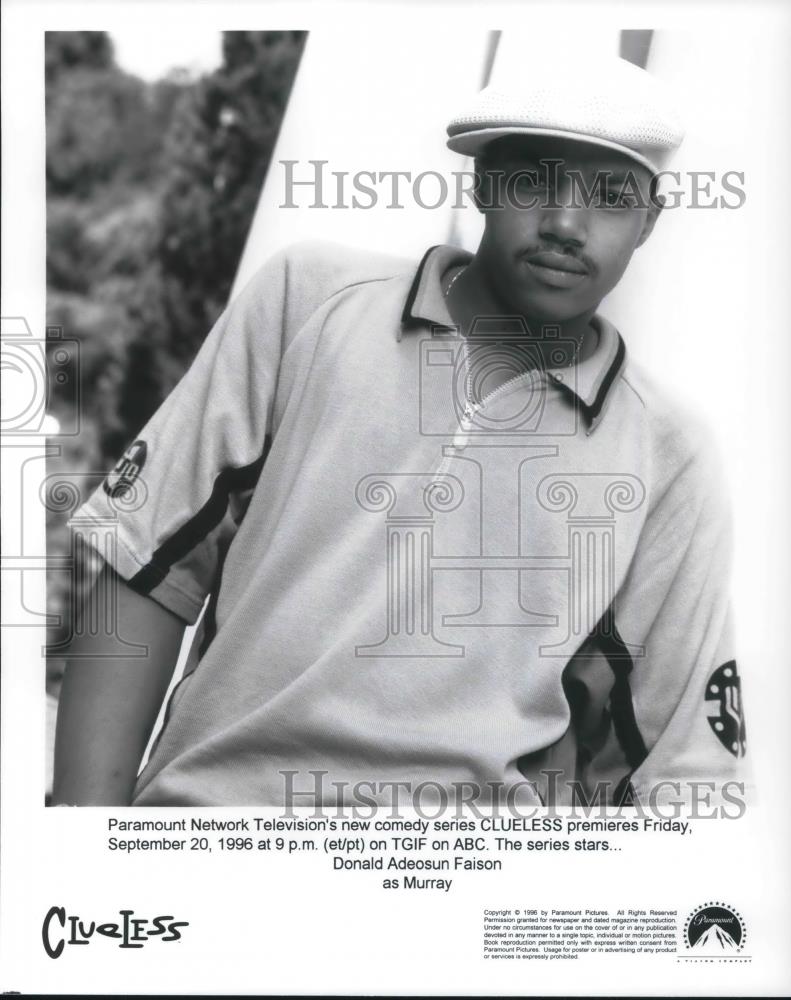 1996 Press Photo Donald Faison stars as Murray in Paramount's Clueless - Historic Images