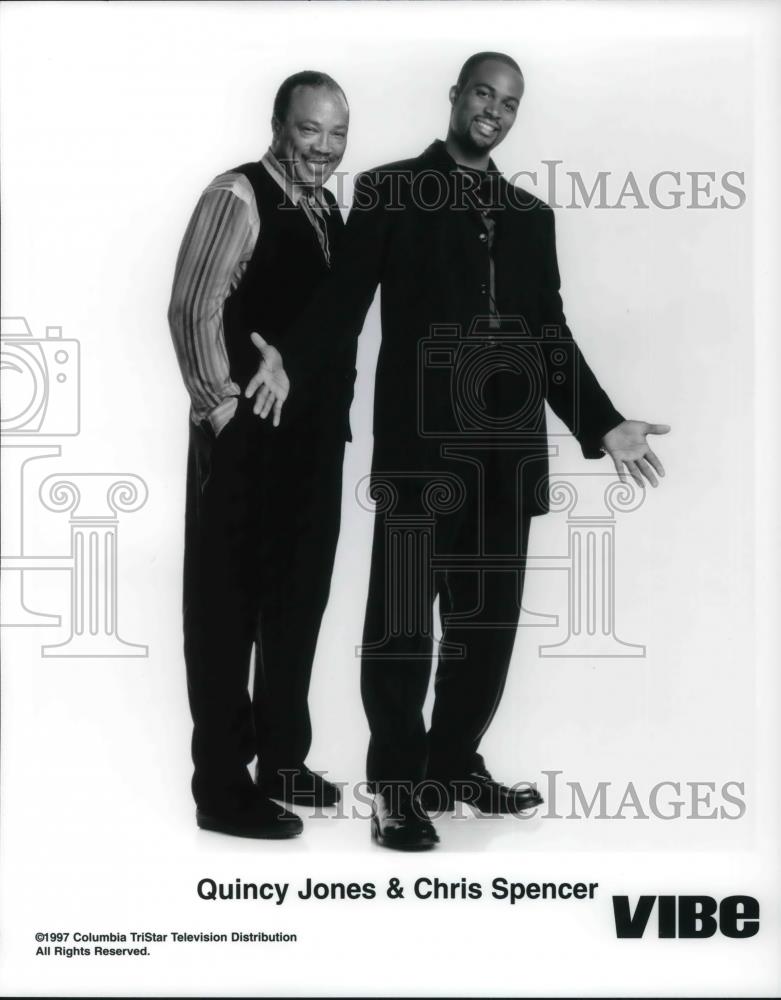 1997 Press Photo Quincy Jones and Chris Spencer - cvp22081 - Historic Images