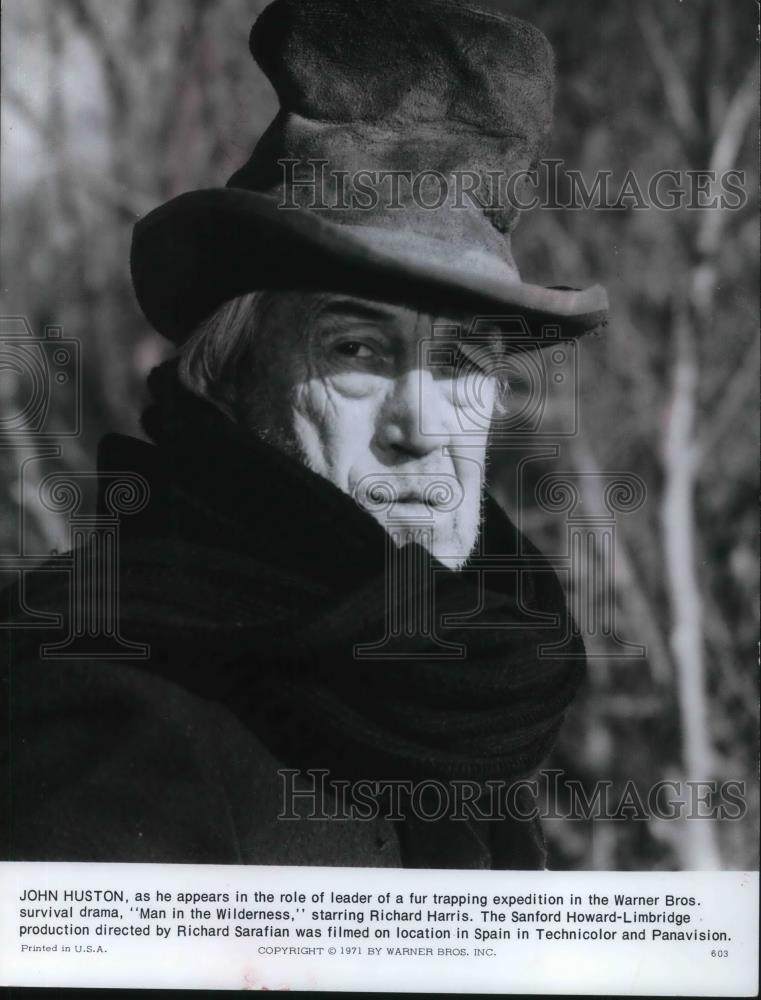 1971 Press Photo John Huston stars in Man in the Wilderness - cvp24098 - Historic Images