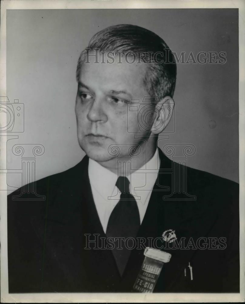 1950 Press Photo Grant Oakes head of Farm Equipment Workers Union - Historic Images