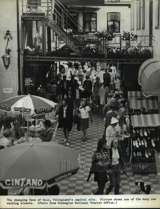Undated Press Photo The changing fave of Oslo, Vikingland's capital city. - Historic Images