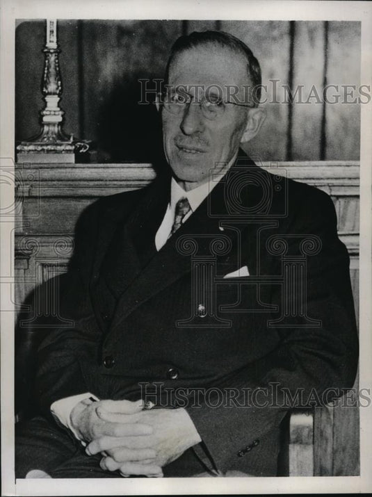 1935 Press Photo Major Charles A. Shepard on trial in federal court - Historic Images