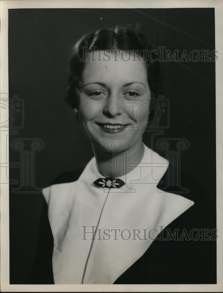 1934 Press Photo Marcella Benesh-Late News Editor - Historic Images