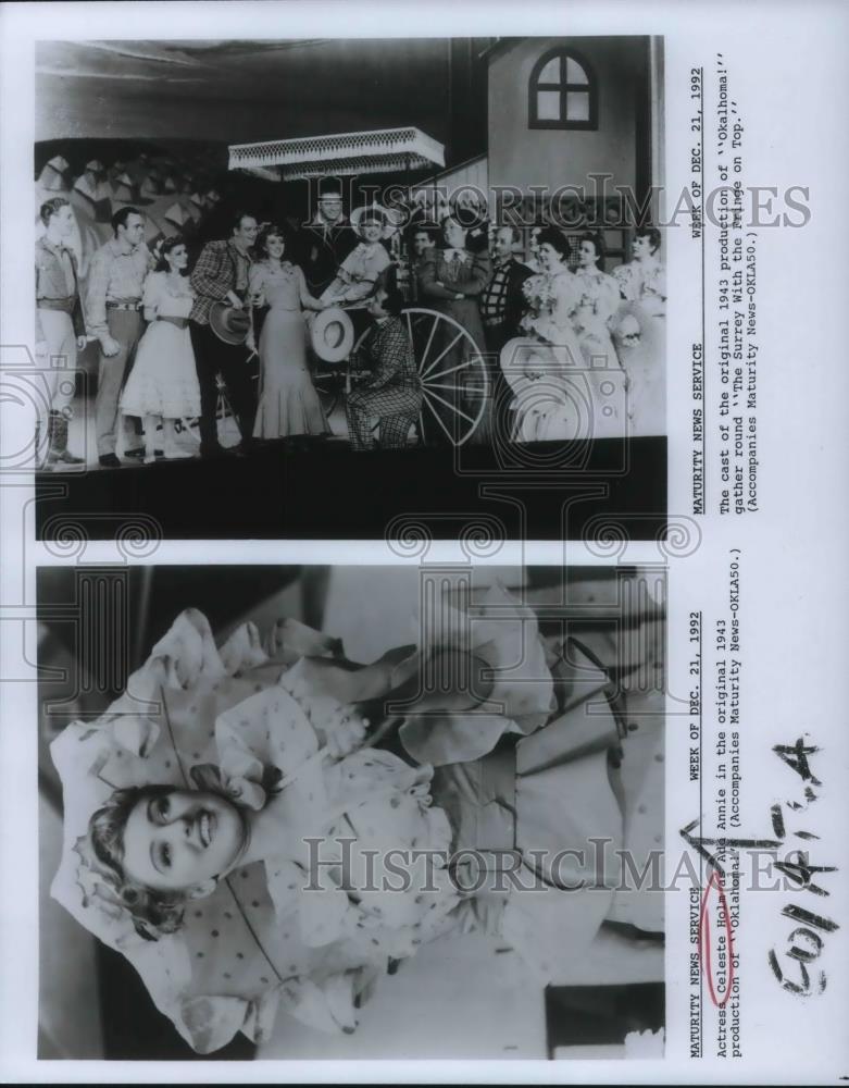 1943 Press Photo Actress Celeste Holm in Oklahoma in 1943 - cvp24018 - Historic Images