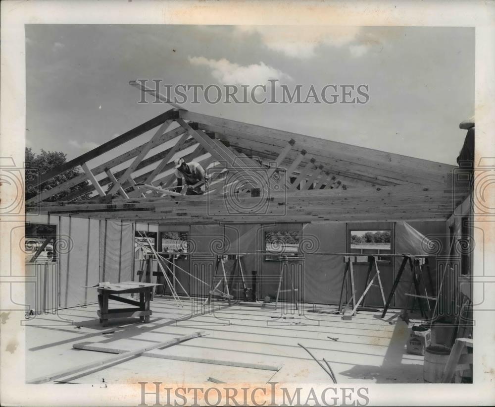 1957 Press Photo Pana-Rama Expan Homes Inc - Historic Images