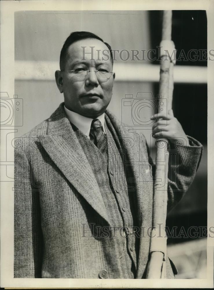 1932 Press Photo Tasuo Kaai as First Secretary of Japanese Embassy at Washington - Historic Images