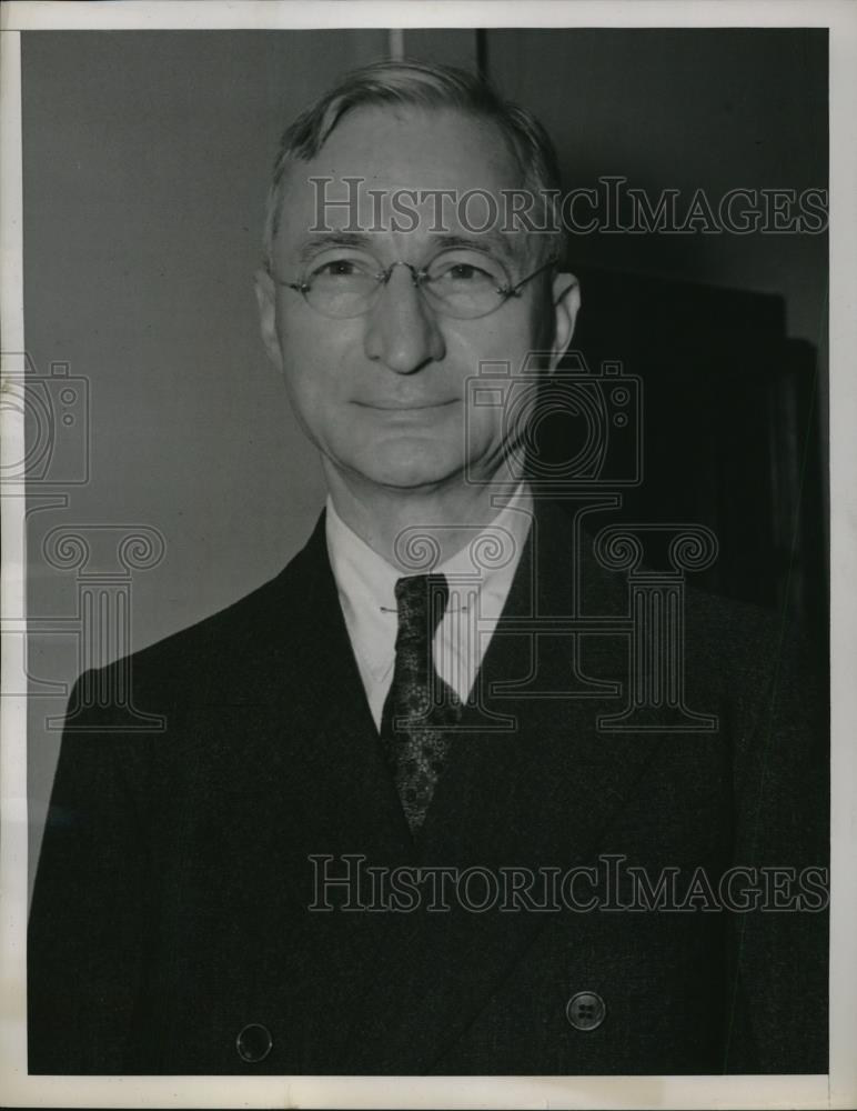 1938 Press Photo Edward J. Mehren, former president of the Bortland Cement - Historic Images