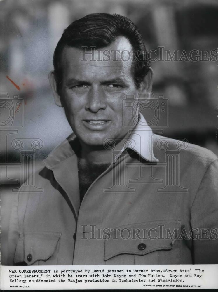 1968 Press Photo David Janssen stars in The Green Berets - cvp25598 - Historic Images