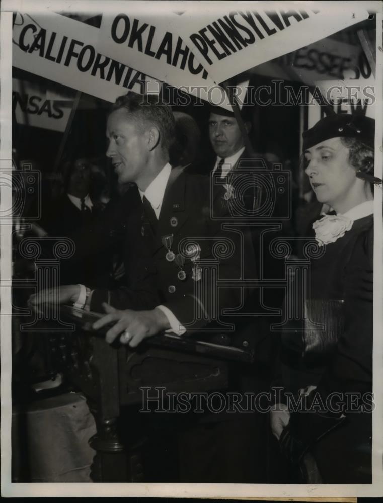 1933 Press Photo Edward A. Hayes, elected Commander of the American Legion - Historic Images