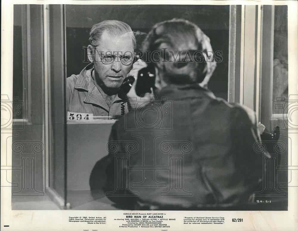 1962 Press Photo Burt Lancaster IN BIRD MAN OF ALCATRAZ - cvp26071 - Historic Images