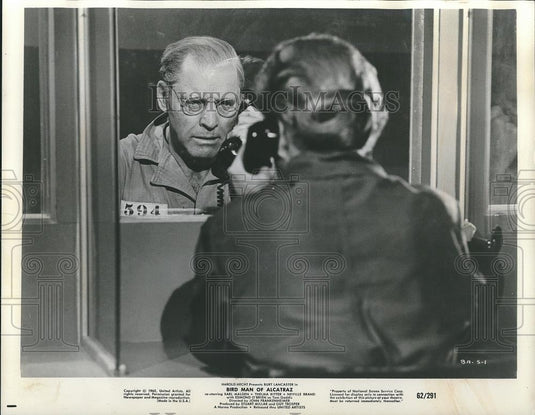 1962 Press Photo Burt Lancaster IN BIRD MAN OF ALCATRAZ - cvp26071 - Historic Images