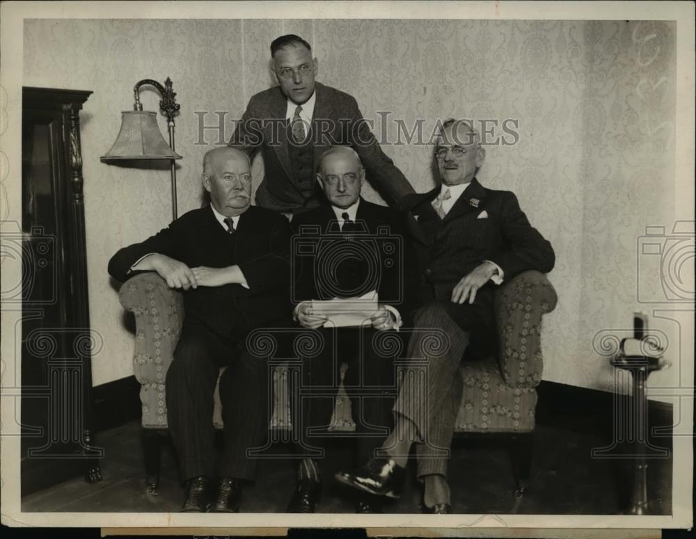 1930 Press Photo of four prominent leaders of the Democratic Party. - Historic Images