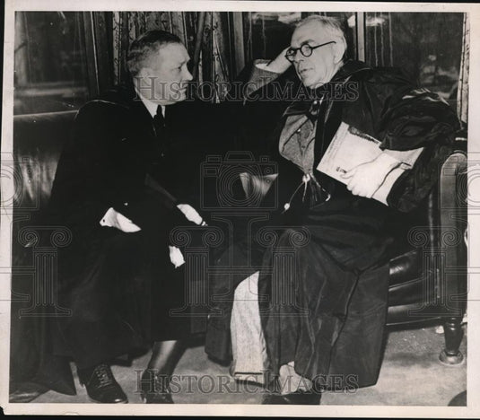 1938 Press Photo Dr. Oliver Cromwell Camichael and Frank C. Rand - Historic Images
