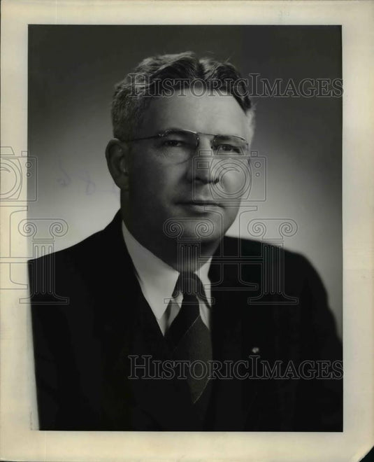 1957 Press Photo Ralph R Wesk Pres. of the West Steel Casting Co. - Historic Images