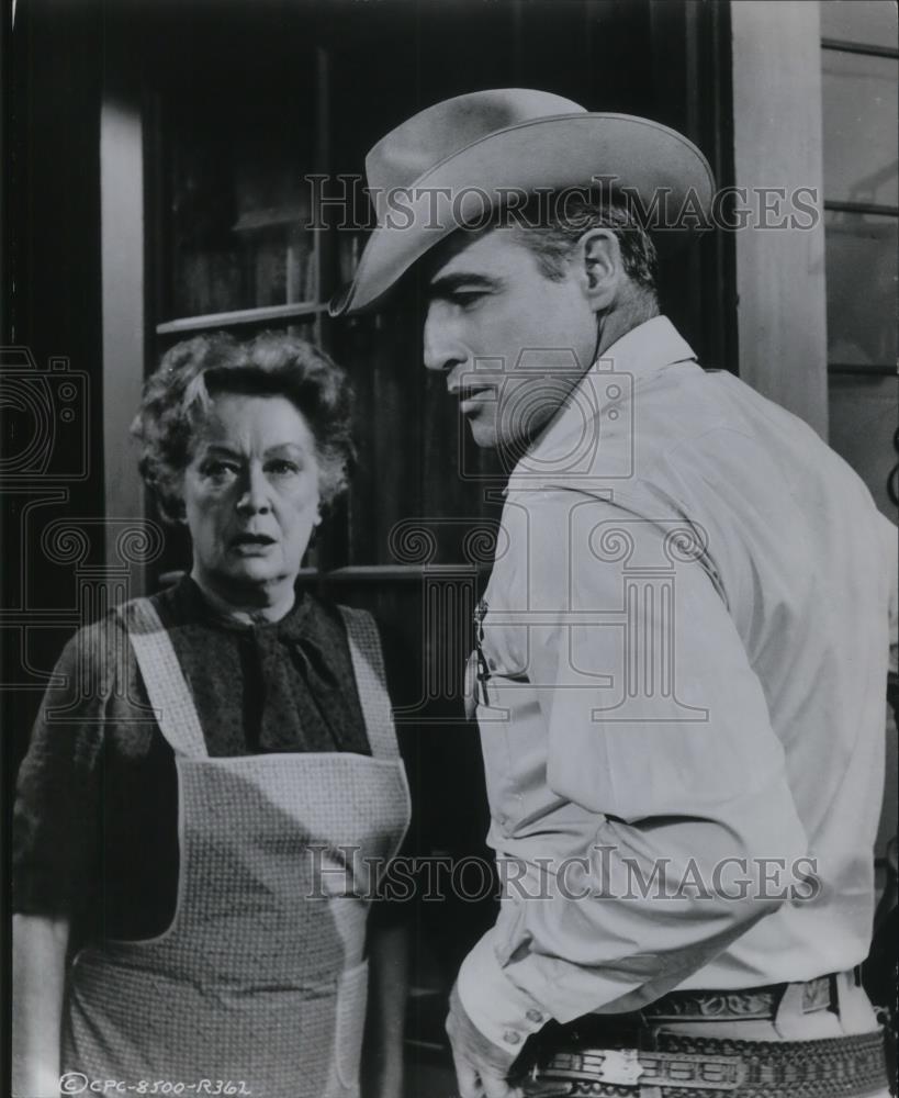 1966 Press Photo Miriam Hopkins and Marlon Brando star in The Chase - cvp21980 - Historic Images