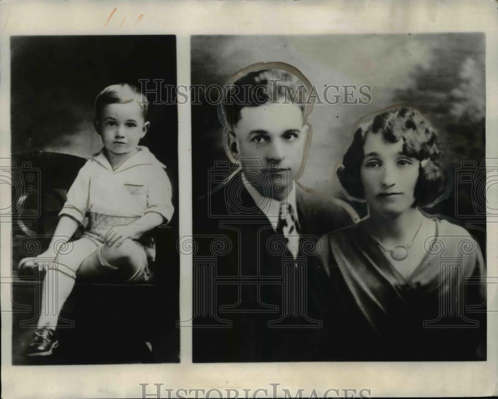 1932 Press Photo Photo shows Edward West, 7 who was found hanged in a barn on - Historic Images