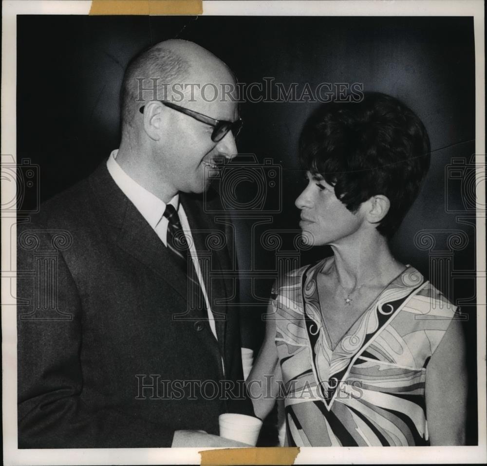 1968 Press Photo Theodore J. Horwath &amp; Eunice Podis at Cleve Philharmonic Opera - Historic Images