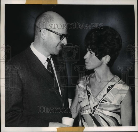 1968 Press Photo Theodore J. Horwath & Eunice Podis at Cleve Philharmonic Opera - Historic Images