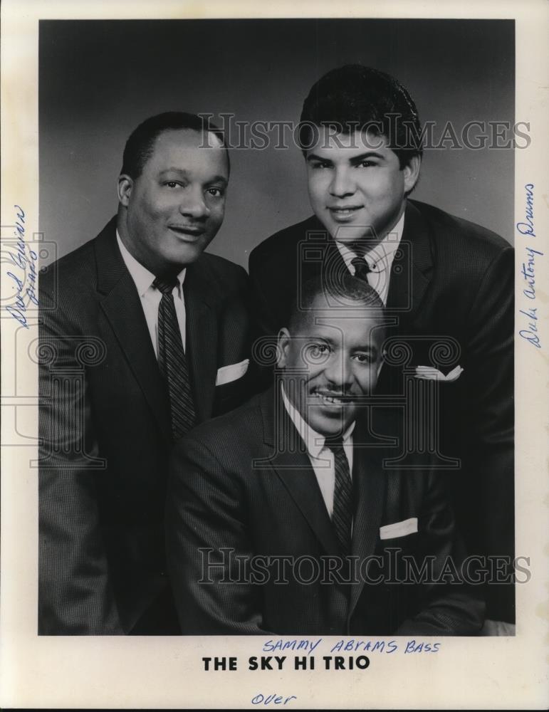 1962 Press Photo The Sky Hi Trio David Quinn Sammy Abrams Duke Anthony - Historic Images