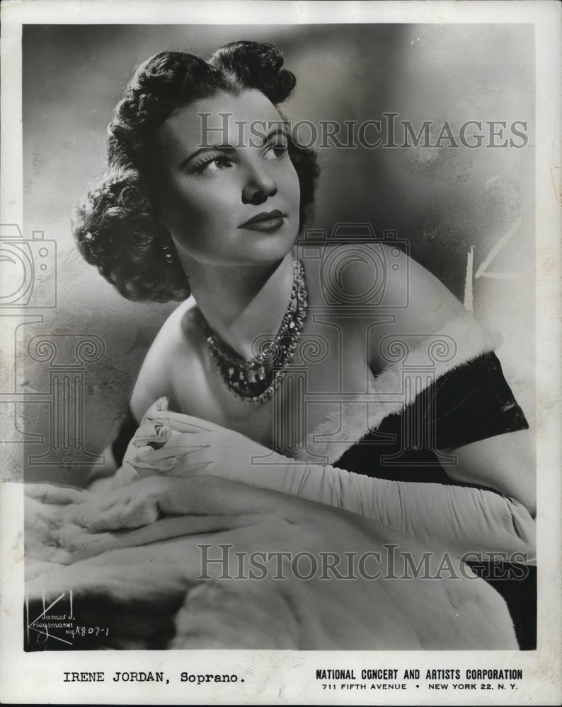 1961 Press Photo Irene Jordan Soprano - cvp27316 - Historic Images