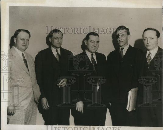 1922 Press Photo Atty CR Froman, CT Mahonem & kidnapers GW Reed, A Taylor - Historic Images