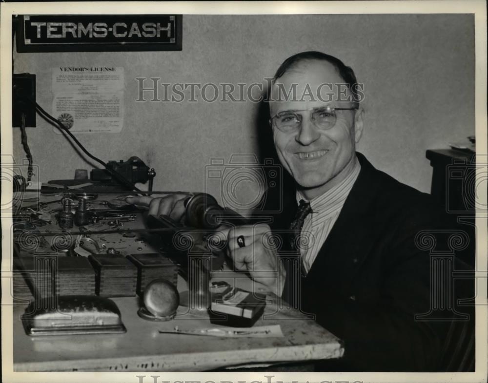 1939 Press Photo Brookville Mayor E.P. Landis - Historic Images