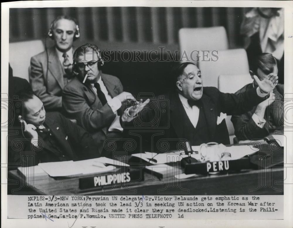 1953 Press Photo United Nations Delegate Dr. Victor Launder. - Historic Images