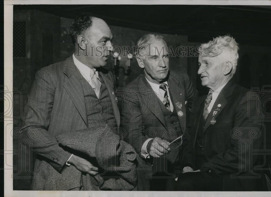 1935 Press Photo JW Daly of San Ysidro James May of Coronado and David Clymer - Historic Images