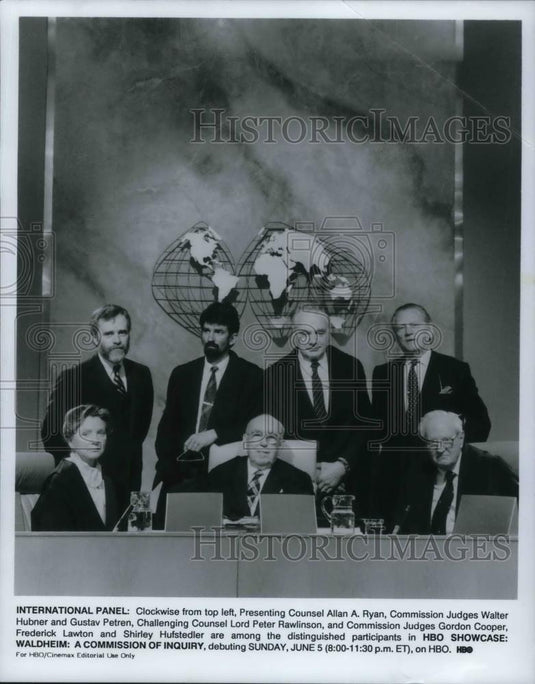 1968 Press Photo Allan A. Ryan Walter Hubner Gustav Petren Lord Peter Rawlinson - Historic Images