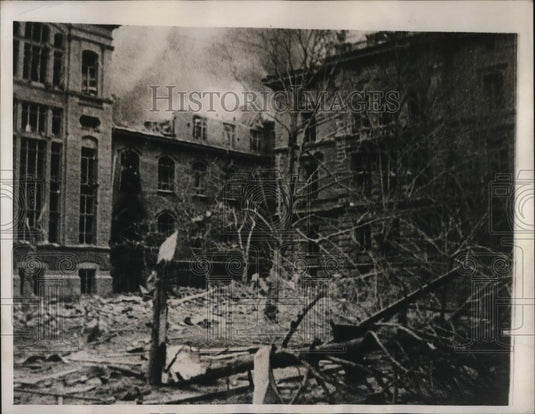1939 Press Photo Damage in helsinki after soviet air raids. - Historic Images
