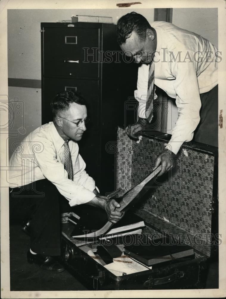 1936 Press Photo Left to right; Grove Workman and Ch. M. Wilson - Historic Images