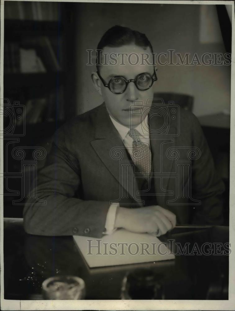 1924 Press Photo Heath Onthank of Boston, MA - Historic Images