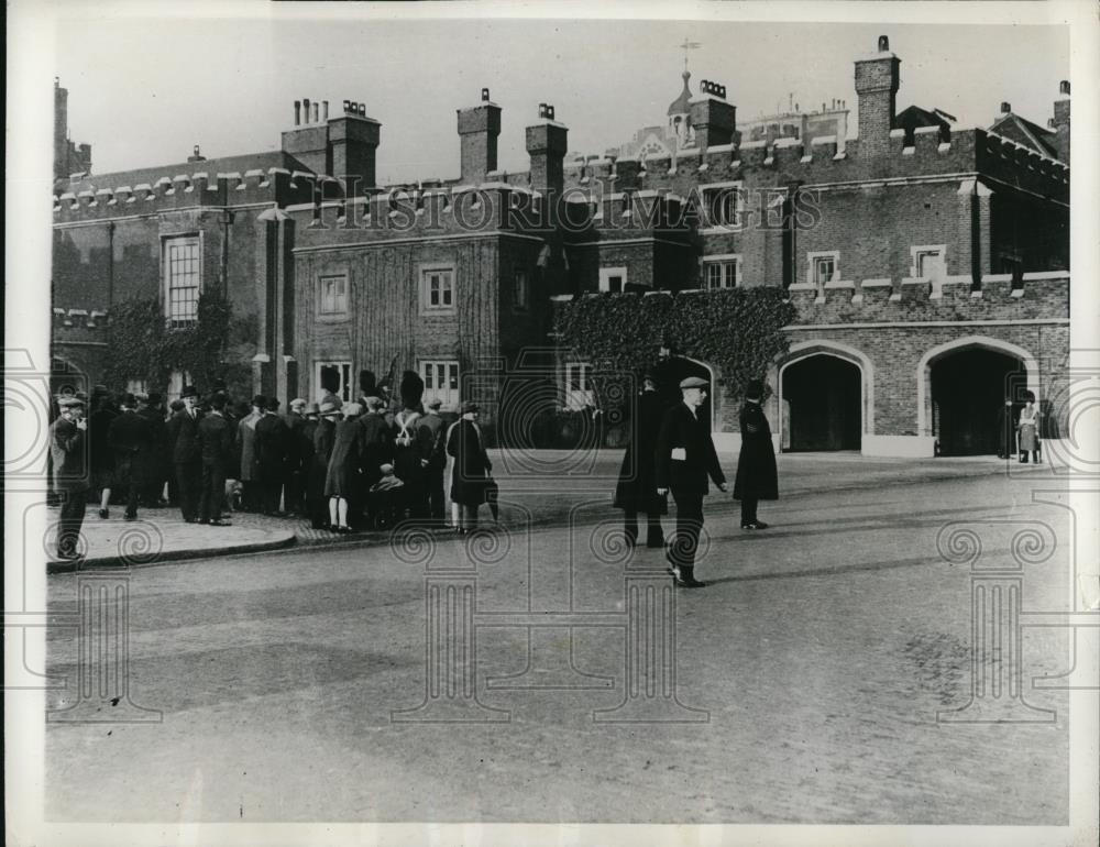 1936 Press Photo St. James Palace in London, England - Historic Images