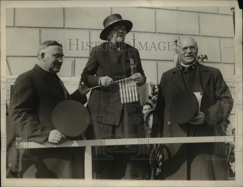 1929 Press Photo Emma Westbrook Field Major Salvation Army At Dedication - Historic Images