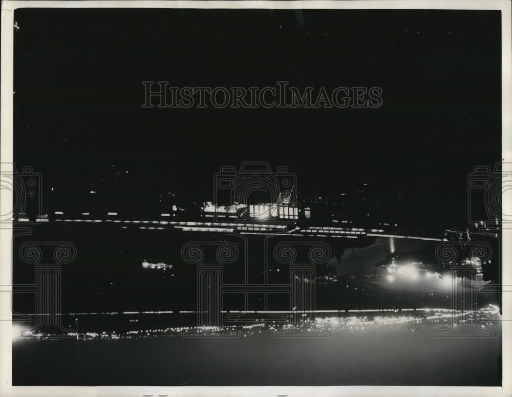 1941 Press Photo Newark During Black Out - Historic Images