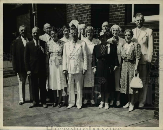 1940 Press Photo Knights Templar, boat ride committee - Historic Images