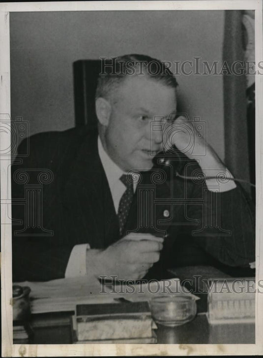 1939 Press Photo Colonel B.M. Casteel, State Highway Patrol Superintendent - Historic Images